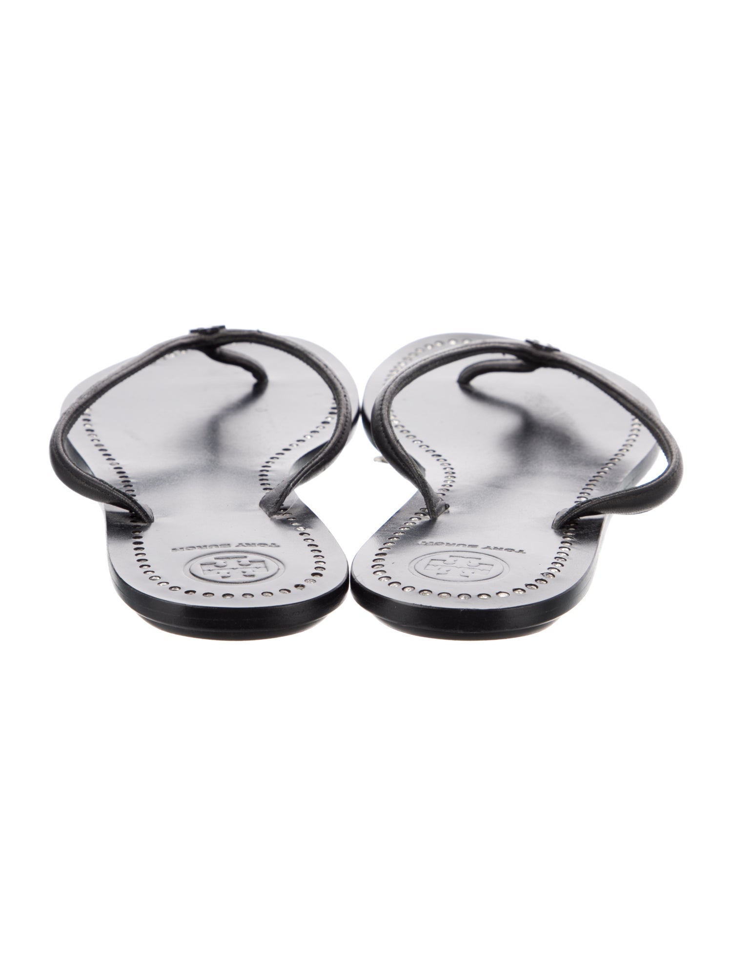 Tory Burch Leather Flip Flops